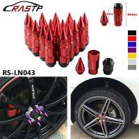 [HOT AIXUSACJWII 526] 20 Pcs รถจัดแต่งทรงผม Racing คอมโพสิตล้อถั่วอลูมิเนียม Anti-Theft ล้อ Lug Nut พร้อม Spikes M12x1.5/1.25 RS-LN043