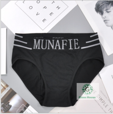 กางเกงในชาย munafie เนื้อผ้านุ่ม มีซองทุกตัว เก็บปลายทางได้ #เว้าพื้น（8825-1） gh gh gh99.