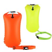 Outdoor Safety Swimming Buoy Multifunction Swim Float Bag with Waist Belt Waterproof PVC Lifebelt Storage Bag for Water Sports