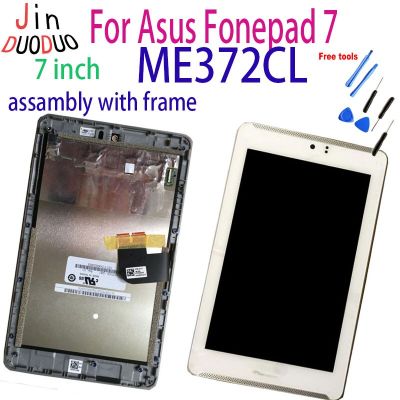 7.0 ต้นฉบับสำหรับ Asus Fonepad 7 K00Y ME372CL ME372CG K00E หน้าจอดิจิตอลสัมผัสหน้าจอ LCD สำหรับ Asus ME372จอพร้อมกรอบ