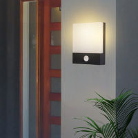 Roukeymi Outdoor Wall LED waterproof exterior terrace Sensor motion courtyard Balcony light Door Front Lamp Aisle salle garden