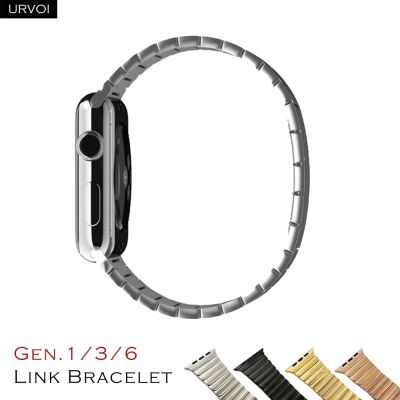 URVOI Link สายรัดข้อมือสำหรับ Apple Watch Ultra Series 8 7 6 SE 5 432สายรัดสำหรับ IWatch ไทเทเนียมปรับได้สแตนเลส CarterFa Gen.6