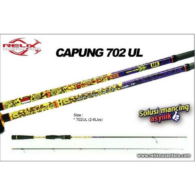 SALE！Relix NUSANTARA Dragonfly Fishing Rod 702 SE 210cm UL Ultra Light