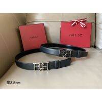 ￼ พร้อมส่ง คุณภาพสูง￼ Bally BALY เข็มขัดหนังแฟชั่น เข้ากับทุกการแต่งกาย สําหรับผู้ชาย และผู้หญิง 3.5 ซม.