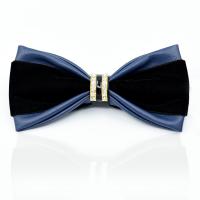 Mens business formal drill bow tie handmade leather pu high-end bow tie fashion nightclub gem bow tie for men ties Boys Clothing