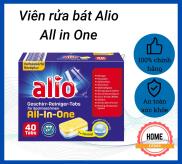 Viên rửa bát Alio All in one hộp 40 viên dùng cho máy rửa chén. Làm sạch