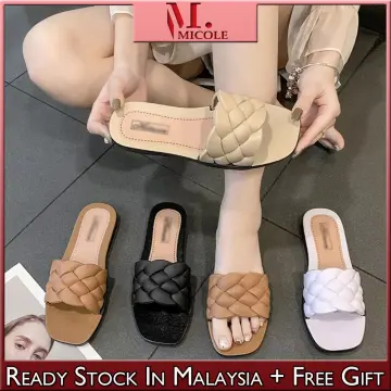 Shop Ready Stock Micole S062 New Korean Fashion Shoes Ladies Footwear  Casual Simple Summer Beach Sandal Women Flat Selipar online - Dec 2023