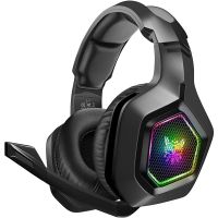 Onikuma Gaming Headset for PS4 PC Xbox One, Wired Gaming Headphones with RGB Light and Microphone for Switch, Laptop