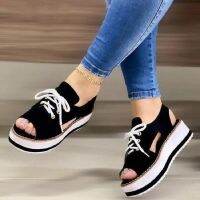 【A Creatively060】 NewWomen Squ Thick Soled Woman ShoesUp Sandal Fashion Solid Beach Shoes 2022