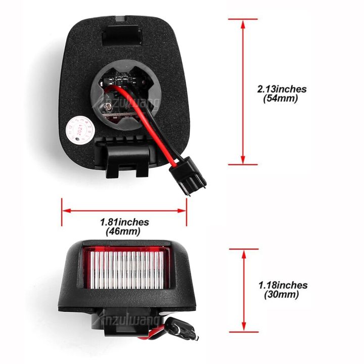 เหมาะสำหรับนิสสันโคมไฟแผ่นตัวเลขอ่อนป้ายทะเบียน-led-2ชิ้นไททันเอ็กซ์เทอร์ร่าซูซูกิอิเควเตอร์ชายแดน-armada