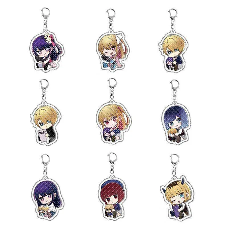 Anime Watashi ni Tenshi ga Maiorita! Precious Friends Hoshino Miyako  Shirosaki Hana Keychain Cosplay Acrylic Charm Pendant Toy - AliExpress