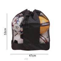 Basketball Undeformable Volleyball Adjustable Strap Wear Resistant Large Capacity Oxford Cloth Mesh Ball Bag