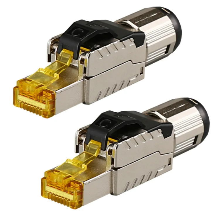 Cat8 Industrial Connector RJ45 Shielded Field Plug Tool Easy