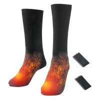 Electric Heated Socks Battery Powered Thermal Cotton Winter Cold Weather Foot Warmer For Hiking Hunting Ice Fishing