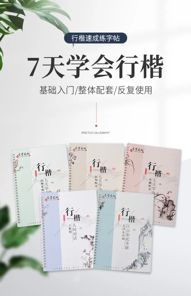 3D Chinese Characters Reusable Groove Calligraphy Copybook