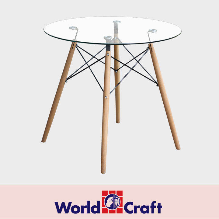 Eames Sunniva Glass Round Table Home Table Office Table Dining Table