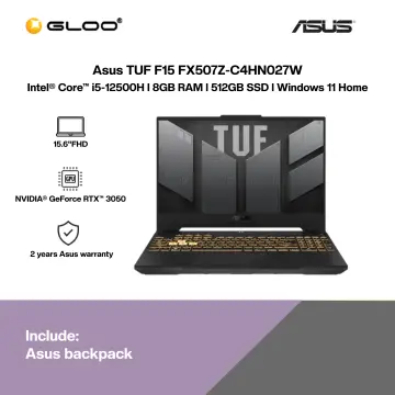 Asus TUF Gaming F15 2023 FX507Z-C4HN027W Gaming Laptop Mecha Gray, i5-12500H, 8GB RAM 512GB SSD, 15.6FHD 144Hz, RTX3050, Win11, 2Y  Warranty
