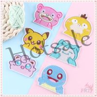 【hot sale】 ❁✘✈ B15 ✿ Pokemon GO - Anime Game Self-adhesive Sticker Patch ✿ 1Pc Pikachu Jigglypuff Squirtle Psyduck Snorlax Slowpoke DIY Sew on Iron on Embroidery Clothes Bag Accessories Badges Patches