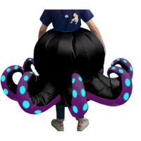 Octopus Costume Adult Halloween Cosplay Inflatable Suit Women Men Performance Bottoms Carnival Party Mascot Dress Up Props