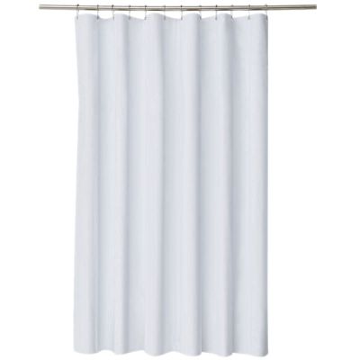 Anti-Mold Shower Curtain Uni White - Anti-Bacterial, Washable, Polyester