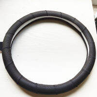 【cw】 Cowhide Tail Goods Cleaning Car Steering Wheel Cover Medium 38 General Factory Direct Sales Wholesale Handle Set Processing Price Is Not Much ！