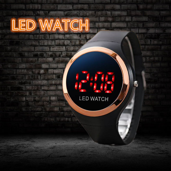 นาฬิกาข้อมมือ-led-watch-square-led-digital-sports-watch-สินค้าพร้อมส่ง