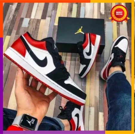 air jordan one low black toe