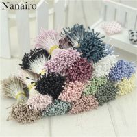 410pcs 1mm Matte Double Heads Mini Flower Stamen Pistil Wedding Decoration Scrapbooking DIY Artificial Pearl Cards Cakes Flowers