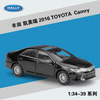 WELLY 1:36 2016 TOYOTA Camry Diecast โลหะรุ่นรถของเล่นสำหรับรถของเล่นรุ่นดึงกลับสำหรับเด็ก Gfit B129