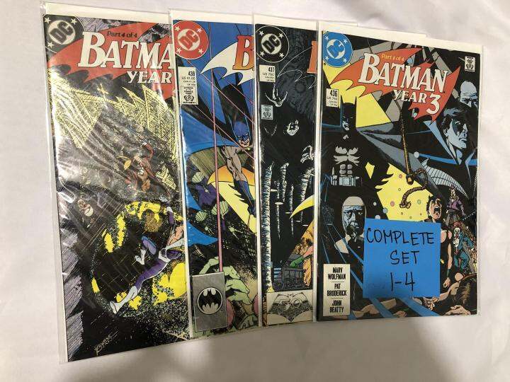 Batman Year 3 Complete set 1 to 4 BAtman 436 to 439 by DC Comic Book ...