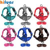 New Pet Reflective Nylon Dog Harness No Pull Adjustable Medium Large Naughty Dog Cat Vest Safety Vehicular Lead Walking Running