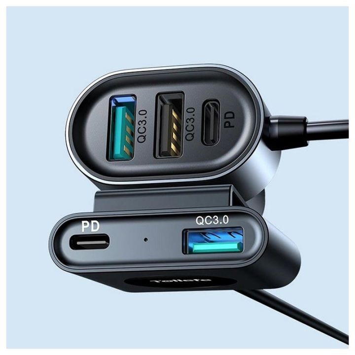 joyroom-jr-cl05-ชาร์ทรถ-5พอร์ต-3-2-72w-pd-qc3-0-multi-port-usb-port-car-charger-5-port-สำหรับ-i12-รับประกัน1ปี