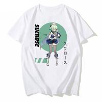 New Fashion O-Neck Active Personalized Sucrose Kawaii Print Cute Anime Design T Shirt Hip Hop Short Sleeve T Shirts