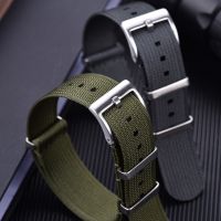 New Design Ribbed Strap 20mm 22mm Nylon Watchband Braid Ballistic Fabric Watchband Accessories For Military Watch Band