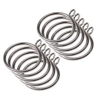 ♞❣℡ 38mm Hanging Decoration Home Curtain Ring Clips 10pcs Accessories Tools With Fixed Eye Shower Metal Hooks