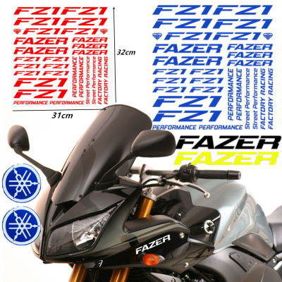 สติกเกอร์ติด FZ1 Yamaha FAZER FAZER600/1000 FZ-N รถจักรยานยนต์จักรยานถังน้ำมันสติกเกอร์สติ๊กเกอร์ติดกระจกหน้ารถยนต์หมวกกันน็อคแฟริ่งสะท้อนแสงเครื่องประดับรถจักรยานยนต์ประสิทธิภาพถนน