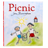 Picnic masters John Burningham and uncle Gan went to swim the river with the authors childrens English Enlightenment cognition outdoor adventure picture story book paperback open parent-child bedtime reading