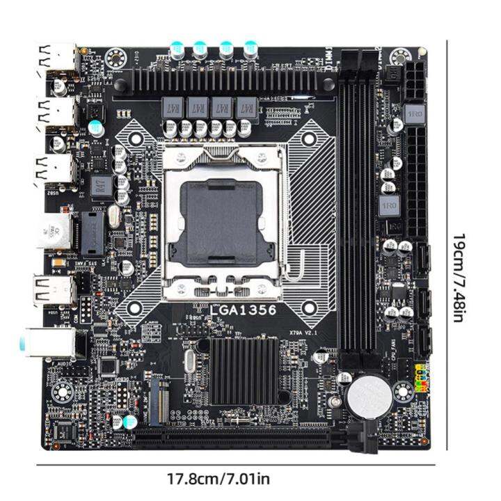 x79a-v2-pc-เมนบอร์ด3-sata2-0-m-atx-64gb-lga1356-2-ddr3คอมพิวเตอร์เดสก์ท็อปเมนบอร์ด10-usb2-0-100m-nic-5-1ช่องเสียง8-pin-24-pin