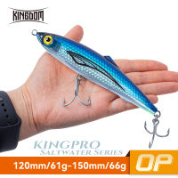 ราชอาณาจักร Kingpro Saltwater Wobbler ตะขอตกปลาแท็กเกิลตกปลา120มิลลิเมตร/61กรัม150มิลลิเมตร-66กรัมเหยื่อแข็งตกปลาดินสอเหยื่อล่อตกปลาประดิษฐ์ฮาร์ด Trolling ล่อ Topwater Sinking ยาวฆ่า Tenggiri สำหรับน้ำเค็มและน้ำจืด