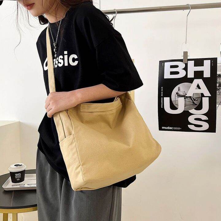 cod-dsfgerererer-korean-ins-crossbody-bag-women-shoulder-bag-simple-canvas-tote-bag-large-capacity-solid-color-canvas-hand-bag-shoulder-bag-cross-bag-handle-bag