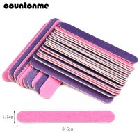 100pcs Double-sided Wood Nail Files Disposable Mini Nail Manicure Tools grit 150/180  85mm Pedicure sanding wood nail buffer Manicure Kits Accessories