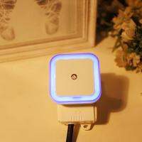 3Pcs/Pack LED Night Light Sensor Control Square Sleeping Bedroom Baby Lights Stairway Bulb Backlight Light Socket Closet Porch Lamp Light Wall Cabinet