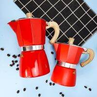 Moka Espresso (สีแดง) กาต้มกาแฟ มอคค่าพอท Moka pot อลูมิเนียม อิตาเลี่ยน