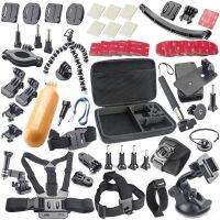 ☃ Gopro Accessories kits Storage bag Chest Strap Suction Cup Monopod bobber etc for Gopro Xiaomi Yi SJ cameras free shipping