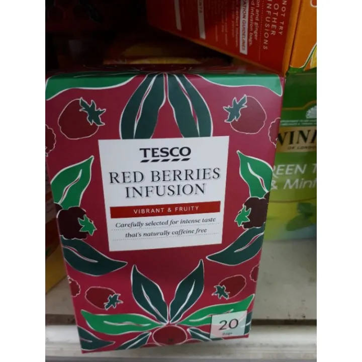 Tesco Lemon Ginger / Chamomile/ Red Berries / Peppermint Tea Infusion