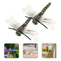 2pcs จำลอง Dragonfly Decor Massects Model Kids Cognitive Playthings