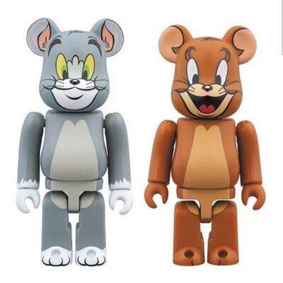 โมเดลฟิกเกอร์-bearbrick-100-tom-and-jerry-bear-ขนาดเล็ก-7-ซม