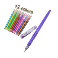 ปากกาสีเจลนักเรียน1ชิ้นขนาด0.5มม. สีขาวภาพวาดสีน้ำหมึกสีน้ำสีน้ำใช้