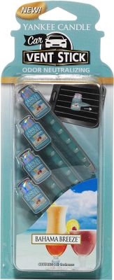 Yankee Candle Car Air Fresheners, Car Vent Stick, Includes 4 Odor Neutralizing Sticks, Each Lasts Up To 2 Weeks (Option Select)