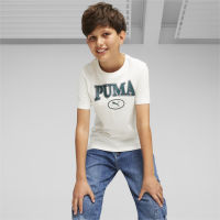 PUMA KIDS - เสื้อยืดเด็กโต PUMA SQUAD สีขาว - APP - 67635265